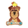 Airedale Terrier with Rubber Duck Patch