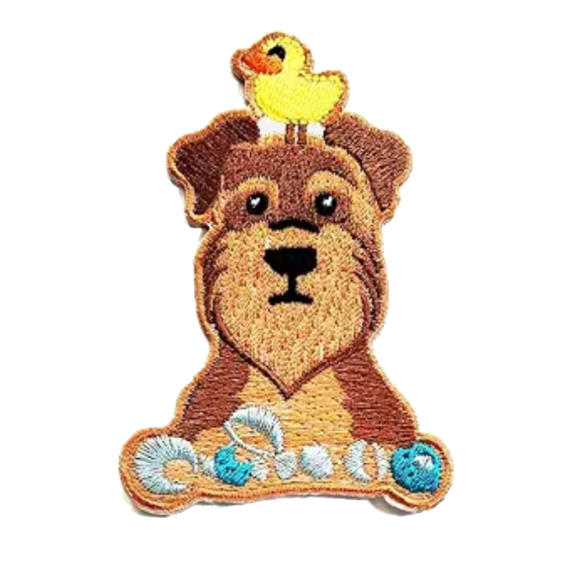 Airedale Terrier with Rubber Duck Patch
