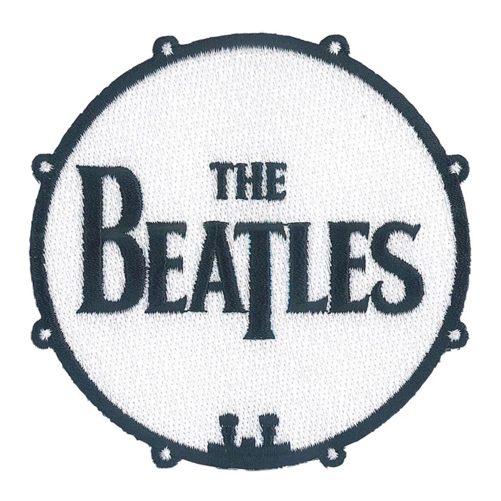 The beatles bass drum logo patch