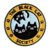 The black cat society embroidered patch