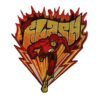 The flash superhero embroidered patch