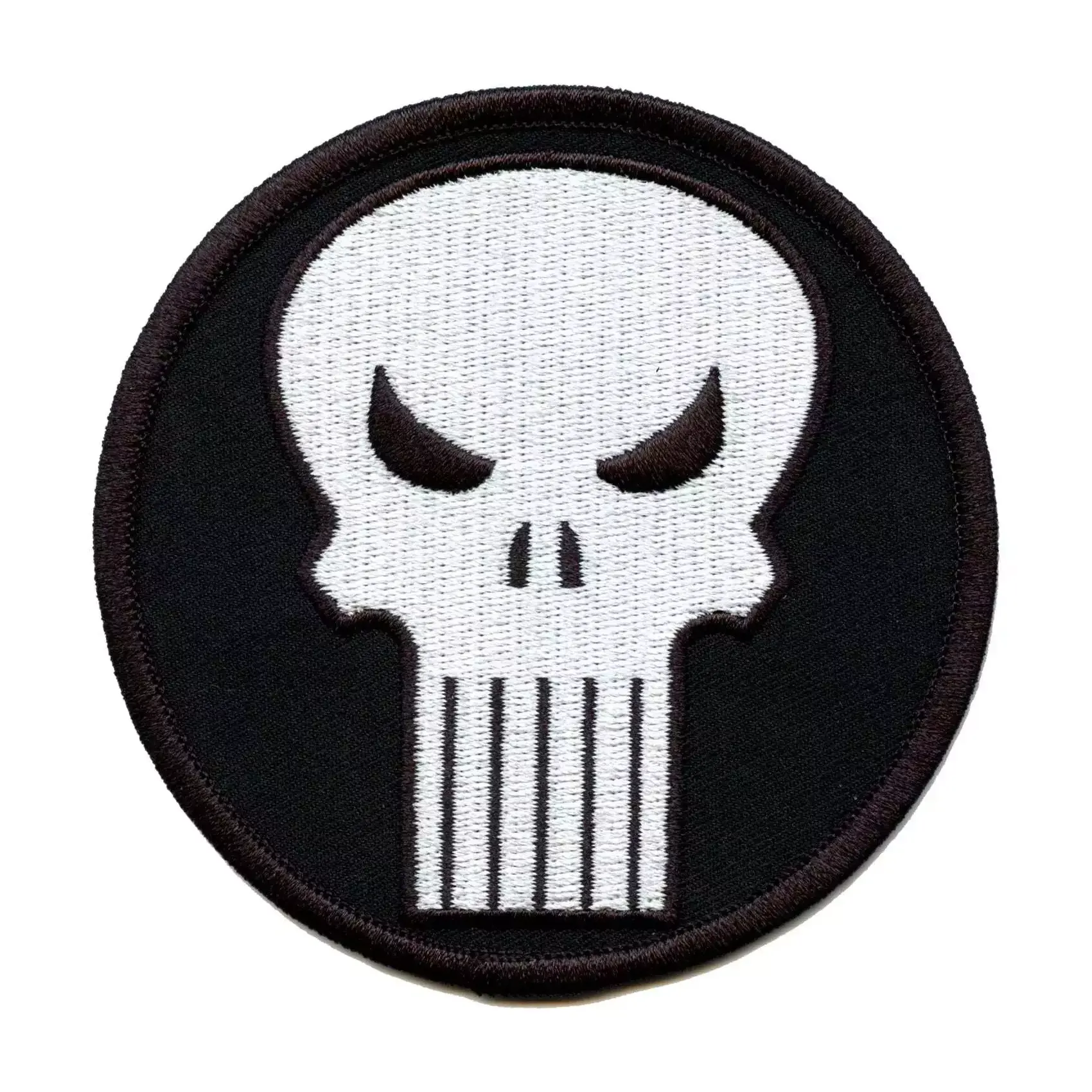 The Punisher Skull Round Logo Patch