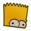 The Simpsons Bart Peeking Eyes Patch
