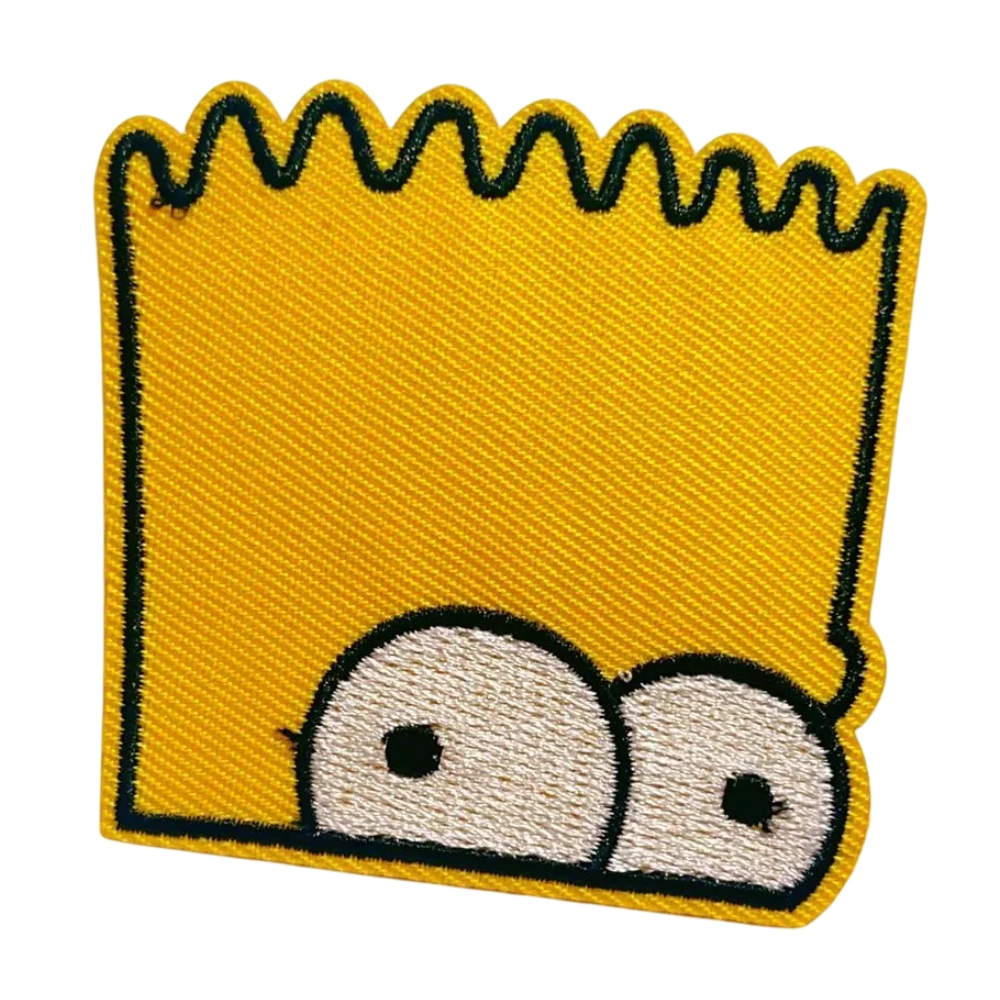 The Simpsons Bart Peeking Eyes Patch