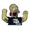 The simpsons homer misfits logo patch