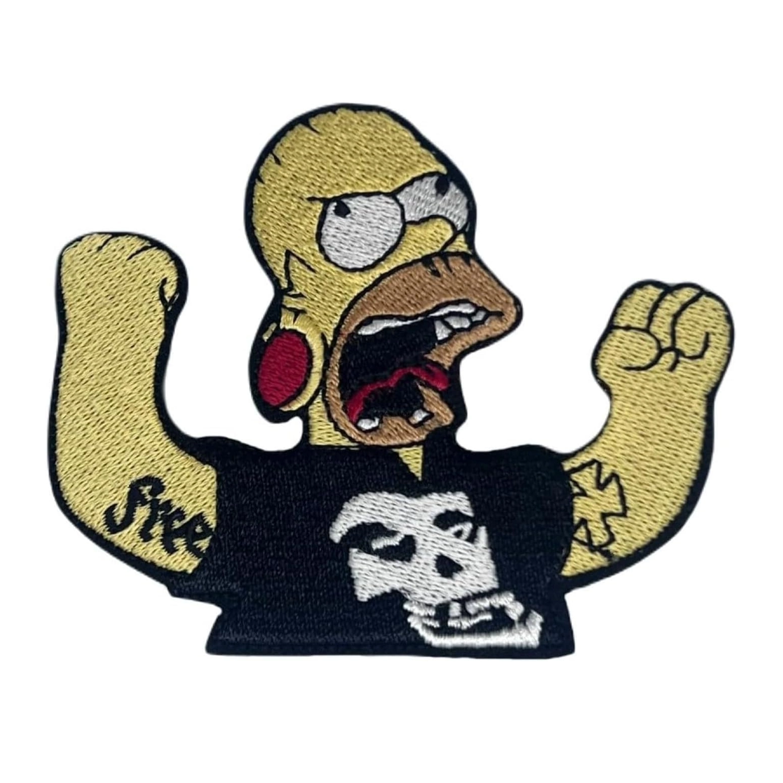The simpsons homer misfits logo patch
