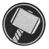 Thor Mjolnir Hammer Round Patch