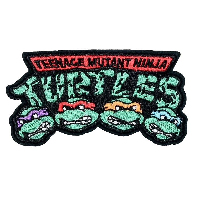 Tmnt team heads logo patch