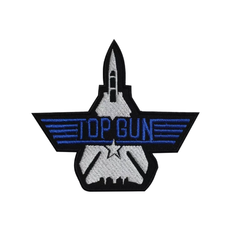 Top Gun Fighter Jet Logo Patch