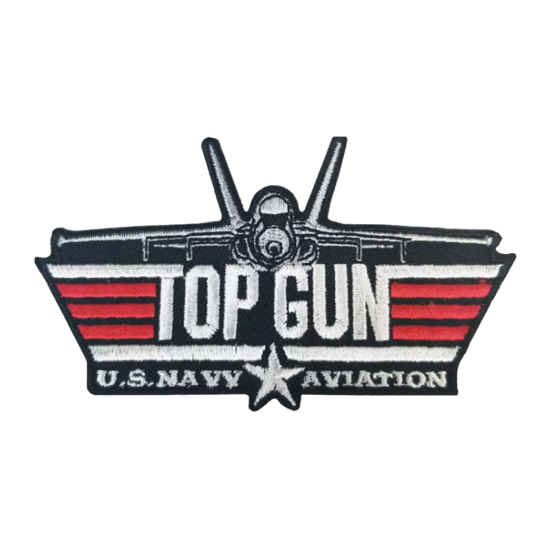 Top gun us navy aviation embroidered patch