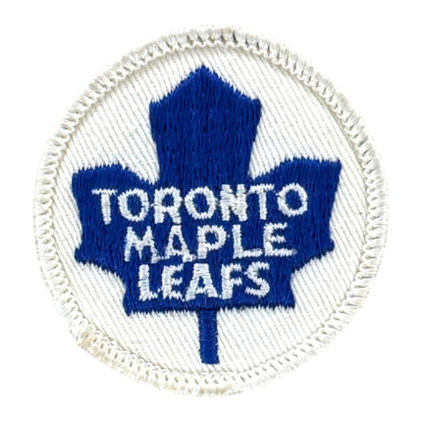 Toronto maple leafs round retro embroidered patch