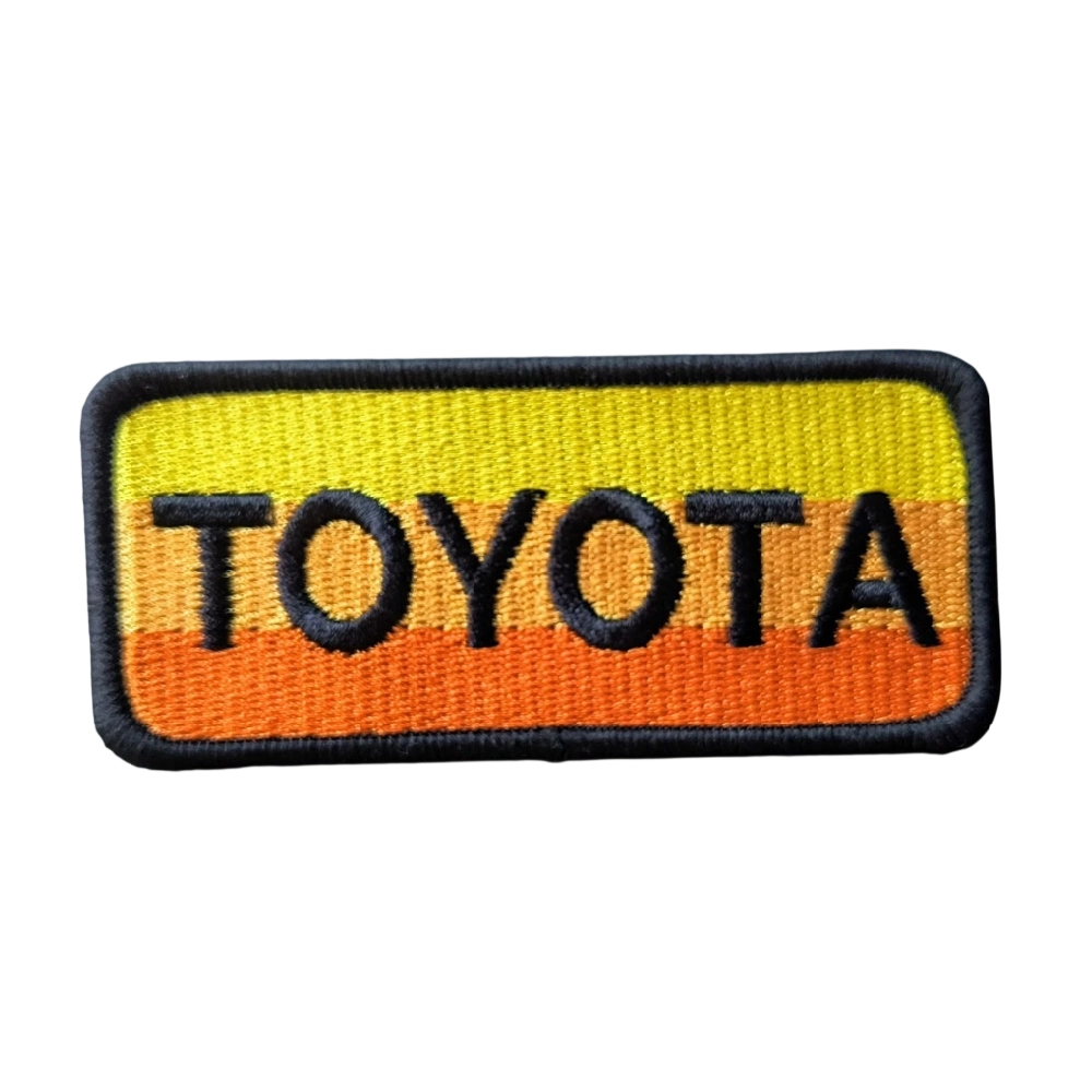 Toyota Tri-Color Striped Retro Patch