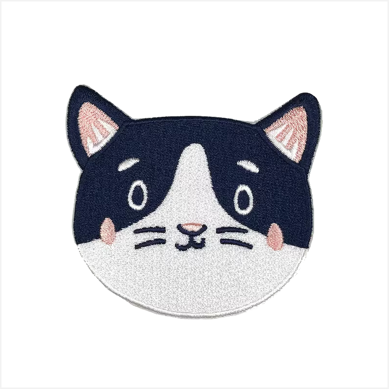 Tuxedo Cat Face Patch
