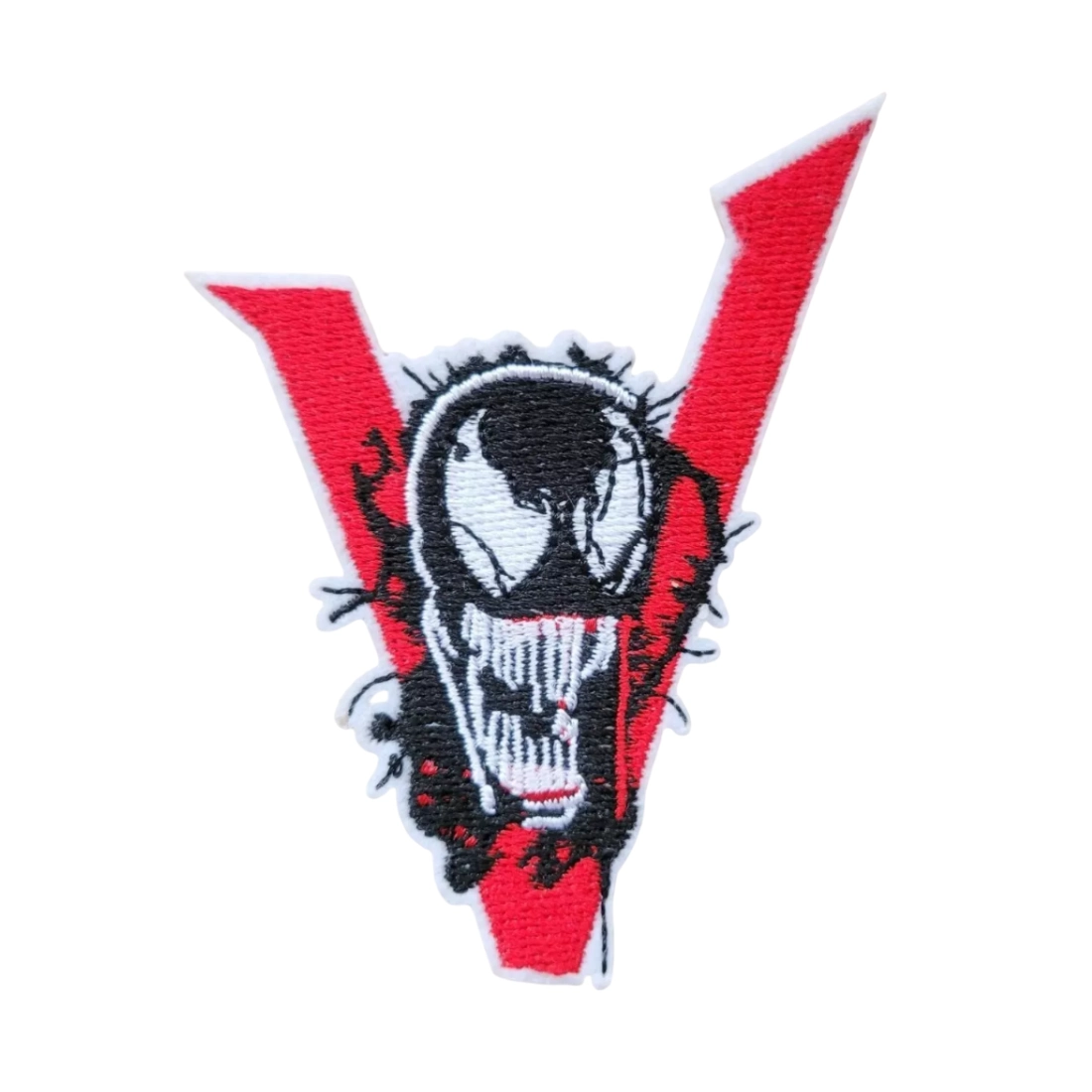 Venom Face V Embroidered Patch