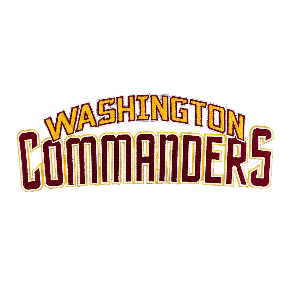 Washington commanders letter logo embroidered patch