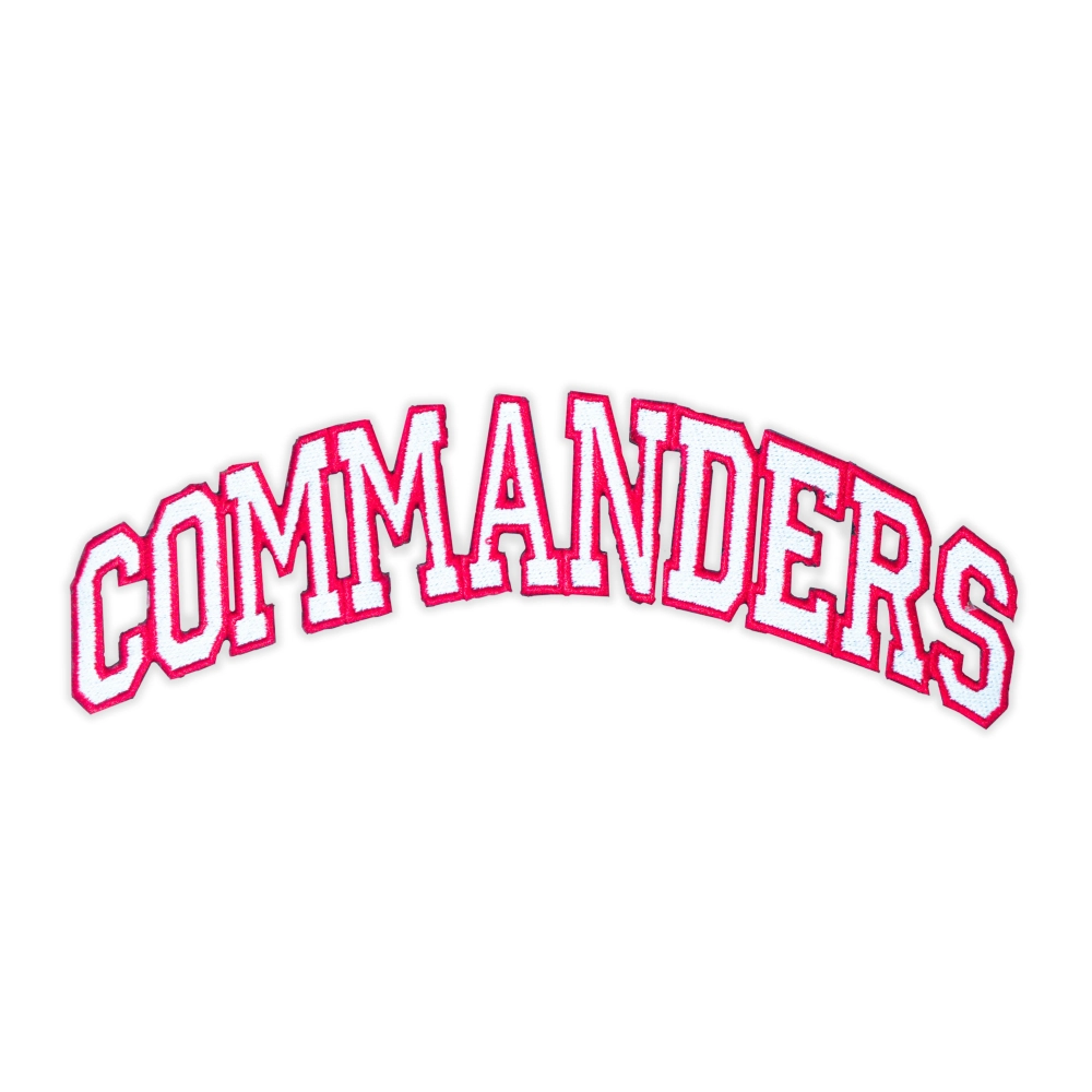 Washington Commanders Wordmark Pink Outline Patch