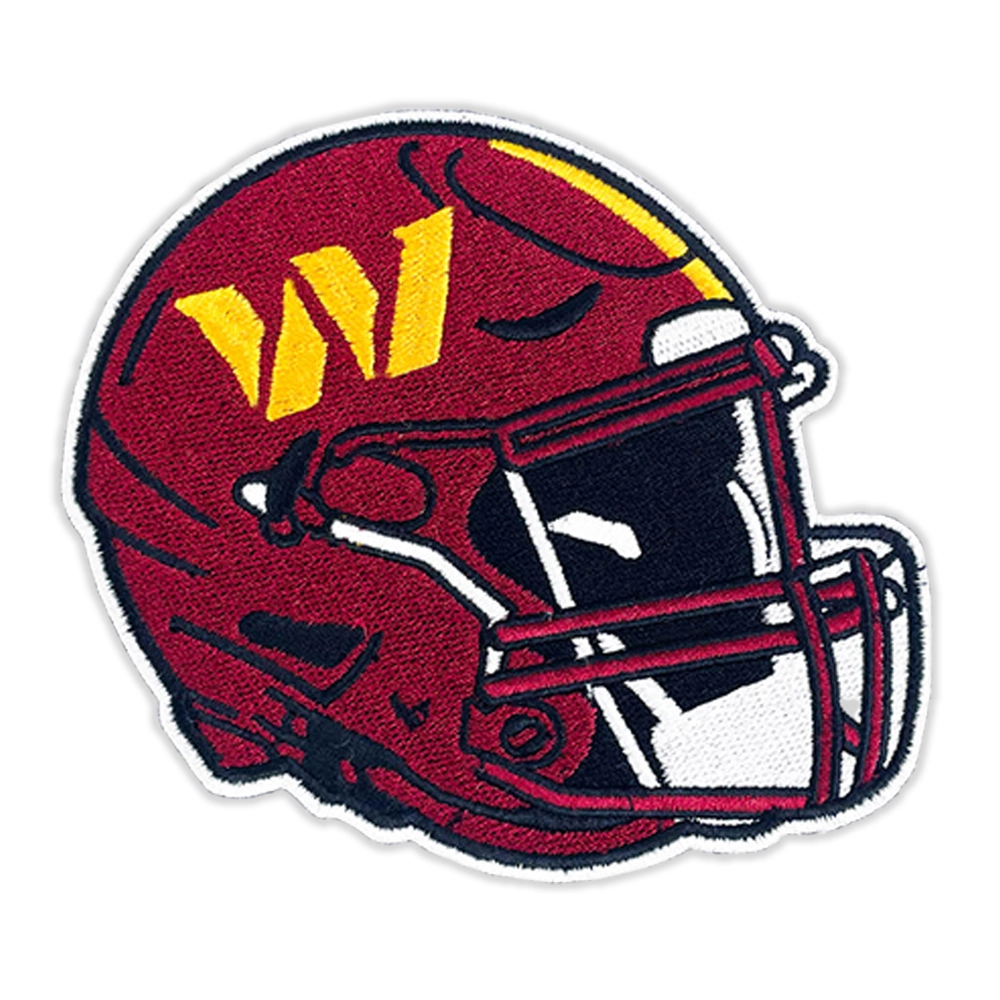 Washington Commanders Yellow W Helmet Patch