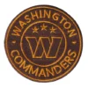 Washington commanders round crest logo patch