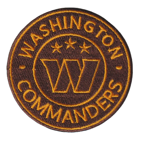 Washington commanders round crest logo patch