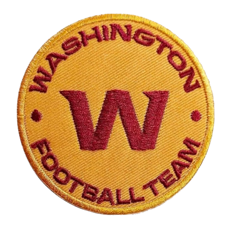 Washington football team round w embroidered patchpatch