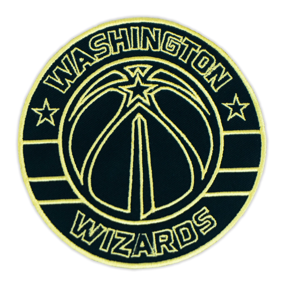 Washington wizards basketball blackgolden embroidered patch