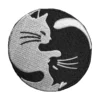 Yin yang cats embroidered patch